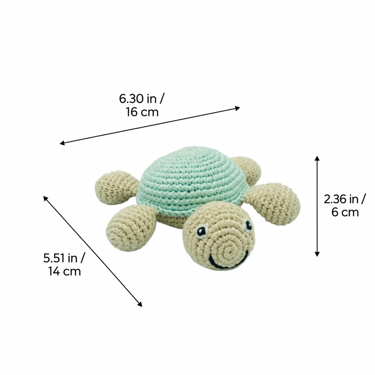 Lullaby Stitch | Turtle Rattle - Blue