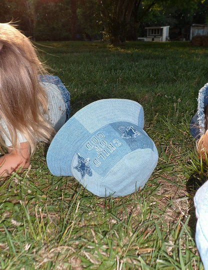 "Child of God" | Denim Kids Bucket Hat