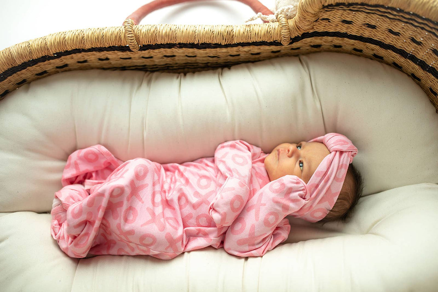 XOXO Love Knotted Newborn Baby Gown