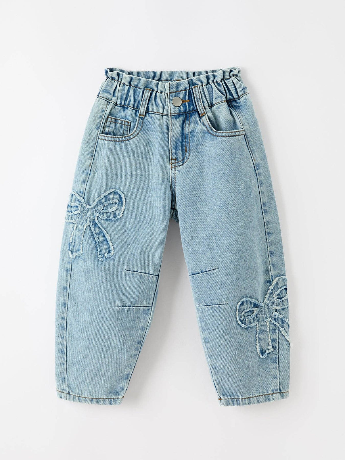 Light Wash Relaxed Denim Jeans
