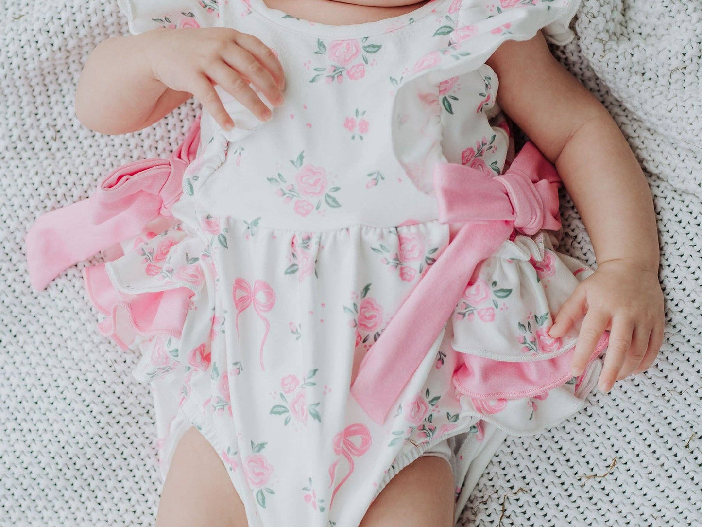 Floral Baby Girls Ruffle Romper