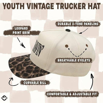 Kids/Baby Hat: Miss Behavin' - Leopard/Beige