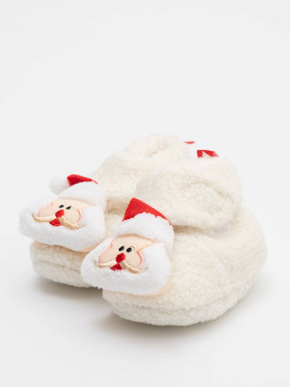 Soft Christmas Baby Booties