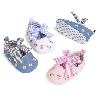 Embroidered Girls Baby shoes