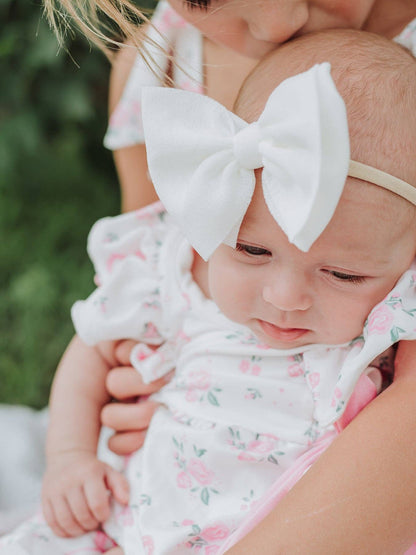 Floral Baby Girls Ruffle Romper