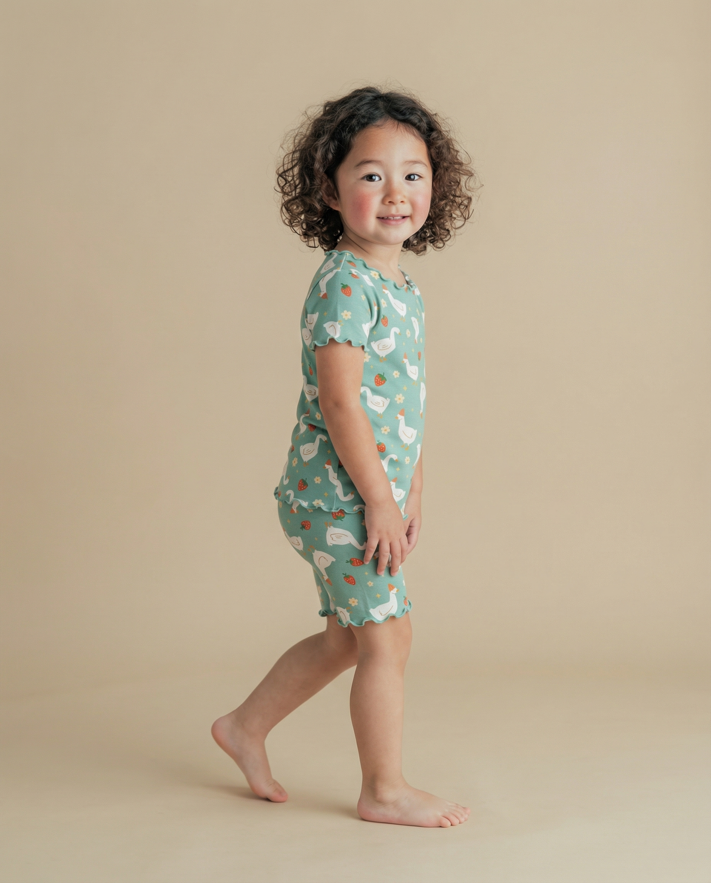 Swan Berry|Bamboo Short Sleeve PJs