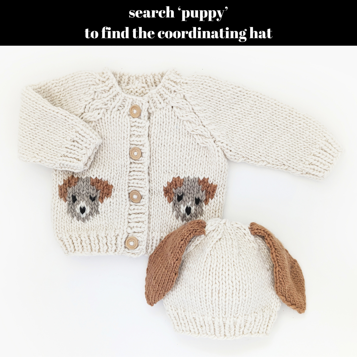 Puppy Cardigan Sweater m