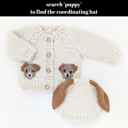 Puppy Cardigan Sweater m