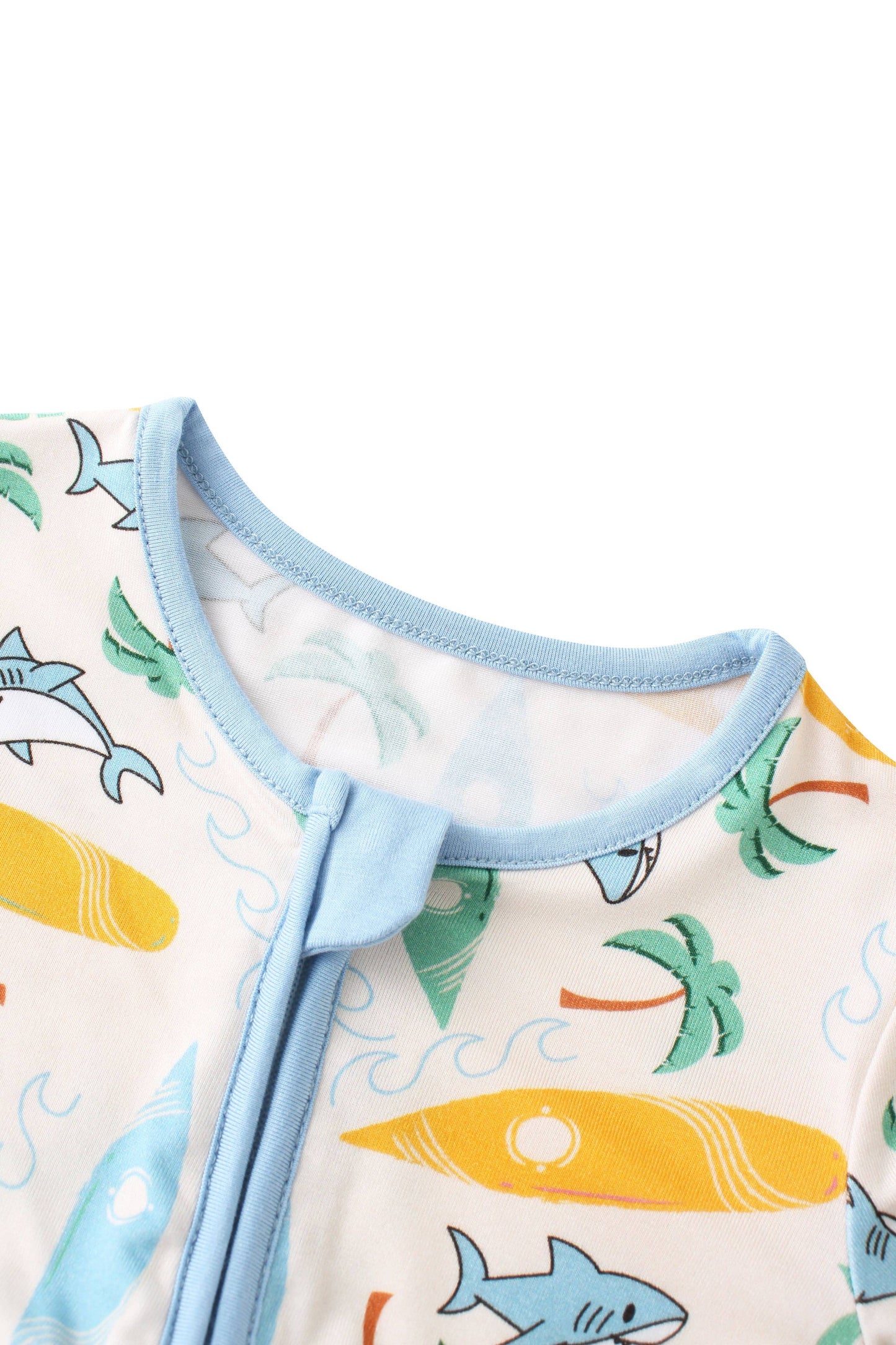 Surf's Up Bamboo Baby Convertible Zippy Romper