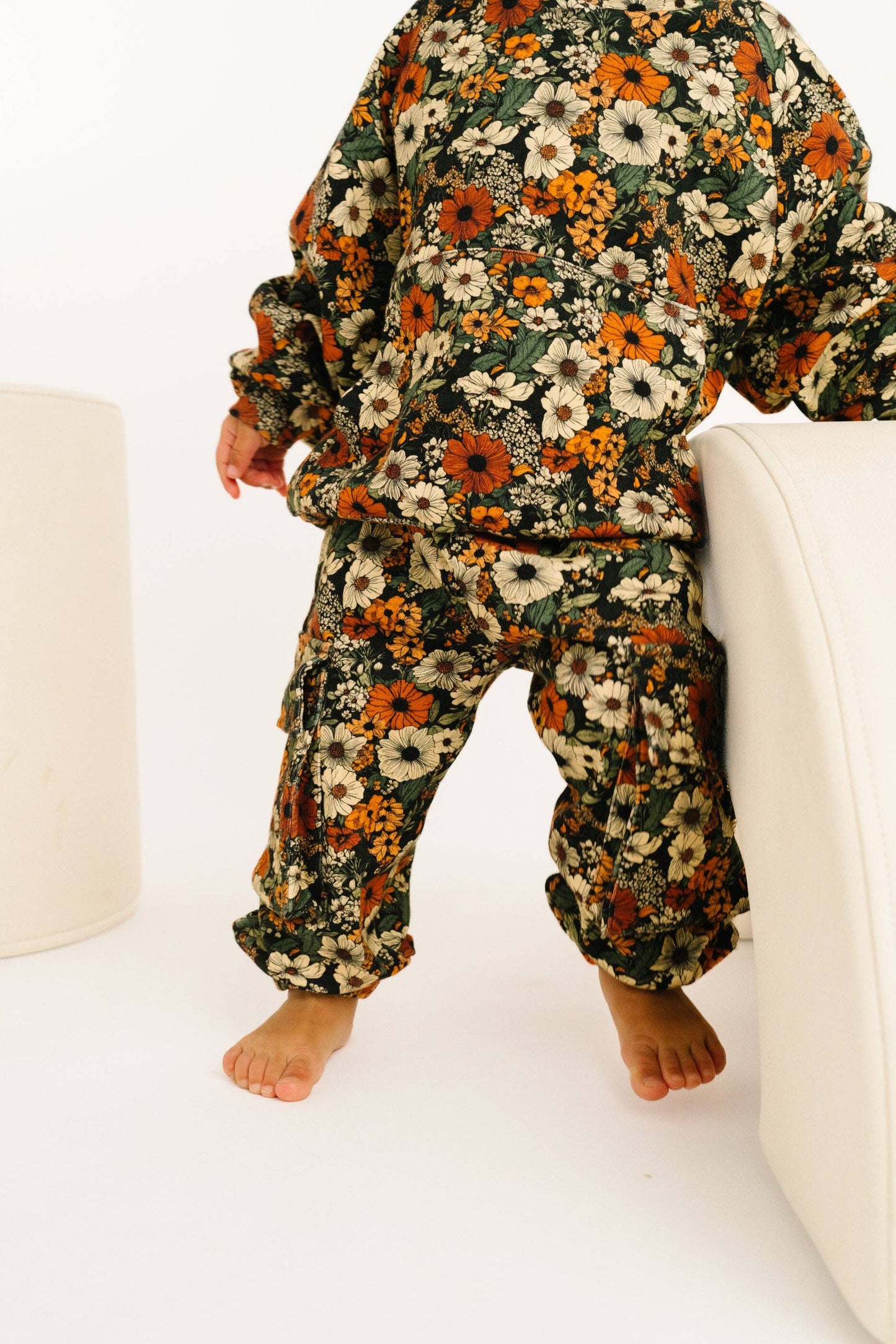Rustic Blooms Cargo Hoodie Set